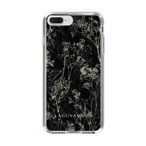 Slim Protection Case［ LAGUNAMOON - Botanical - Black ］