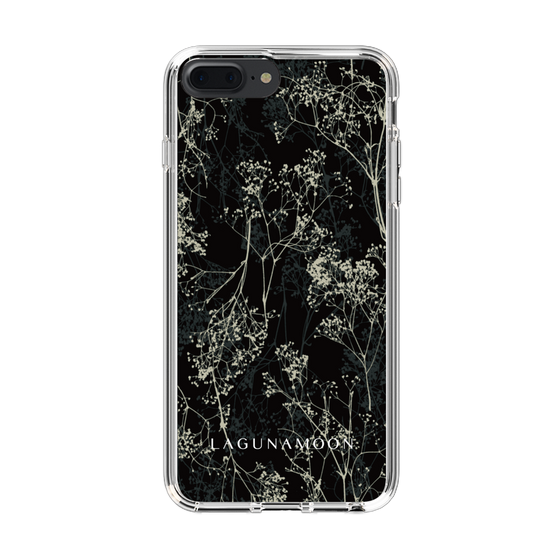 Slim Protection Case［ LAGUNAMOON - Botanical - Black ］