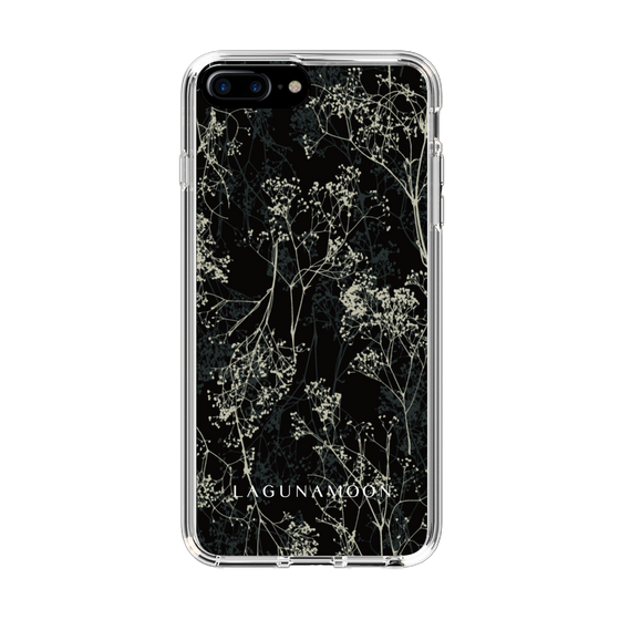 Slim Protection Case［ LAGUNAMOON - Botanical - Black ］