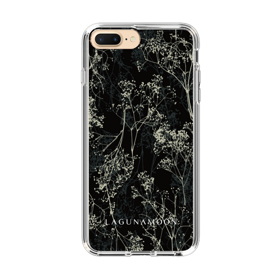 Slim Protection Case［ LAGUNAMOON - Botanical - Black ］