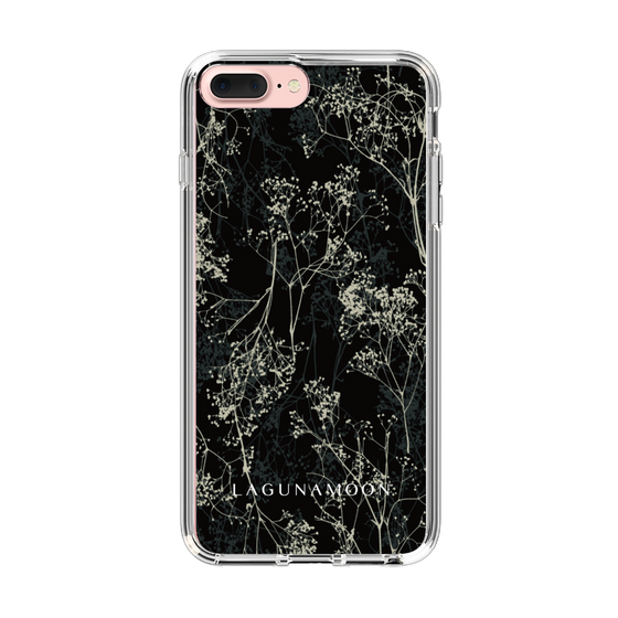 Slim Protection Case［ LAGUNAMOON - Botanical - Black ］