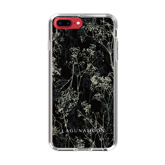 Slim Protection Case［ LAGUNAMOON - Botanical - Black ］