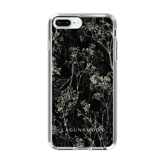 Slim Protection Case［ LAGUNAMOON - Botanical - Black ］