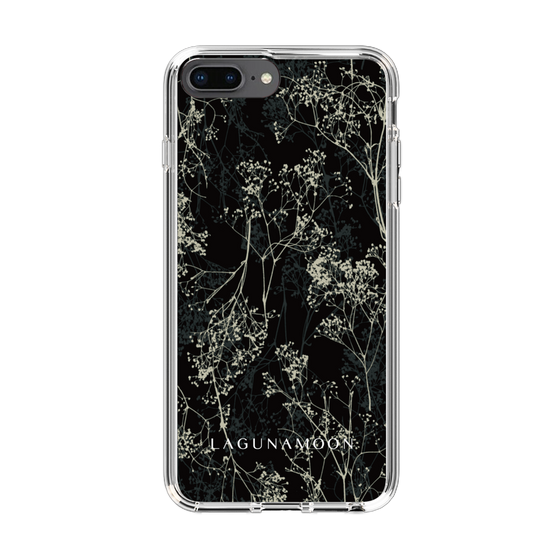 Slim Protection Case［ LAGUNAMOON - Botanical - Black ］