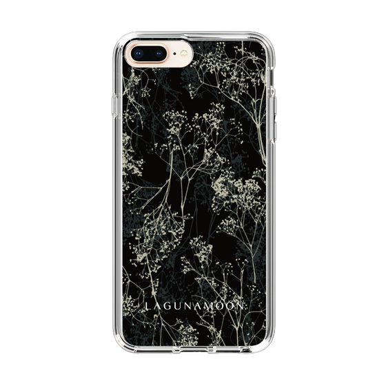 Slim Protection Case［ LAGUNAMOON - Botanical - Black ］