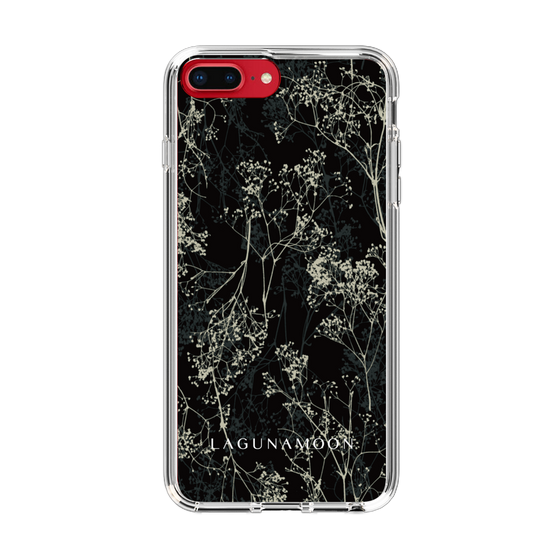 Slim Protection Case［ LAGUNAMOON - Botanical - Black ］