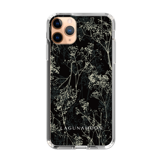 Slim Protection Case［ LAGUNAMOON - Botanical - Black ］