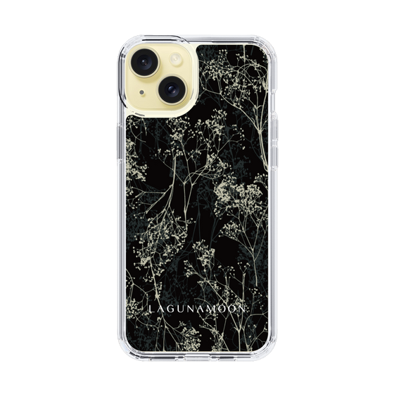 Slim Protection Case［ LAGUNAMOON - Botanical - Black ］