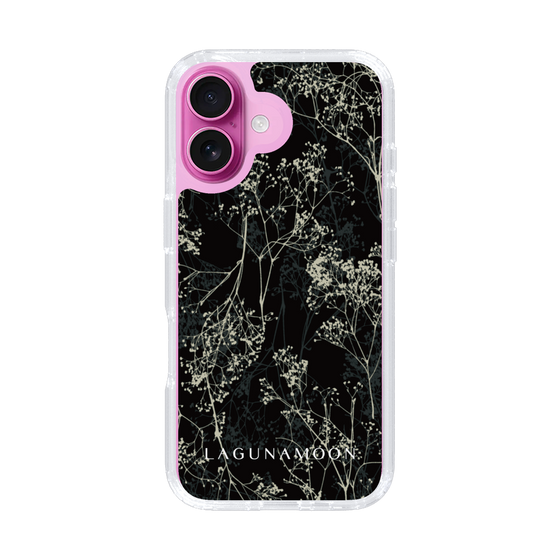 Slim Protection Case［ LAGUNAMOON - Botanical - Black ］