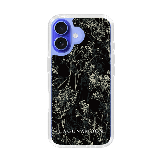 Slim Protection Case［ LAGUNAMOON - Botanical - Black ］
