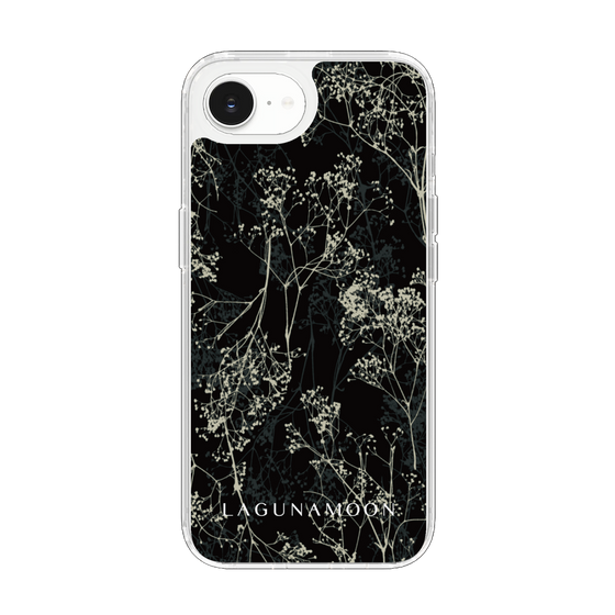 Slim Protection Case［ LAGUNAMOON - Botanical - Black ］