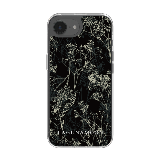 Slim Protection Case［ LAGUNAMOON - Botanical - Black ］