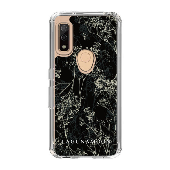 Slim Protection Case［ LAGUNAMOON - Botanical - Black ］