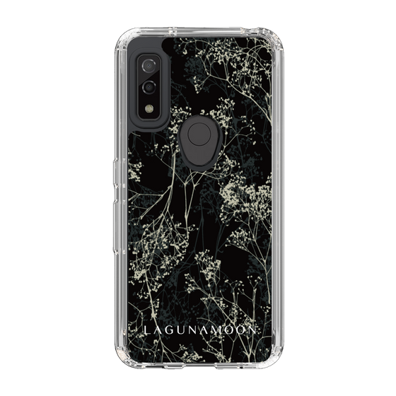 Slim Protection Case［ LAGUNAMOON - Botanical - Black ］