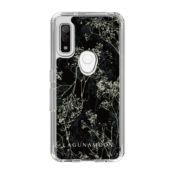 Slim Protection Case［ LAGUNAMOON - Botanical - Black ］