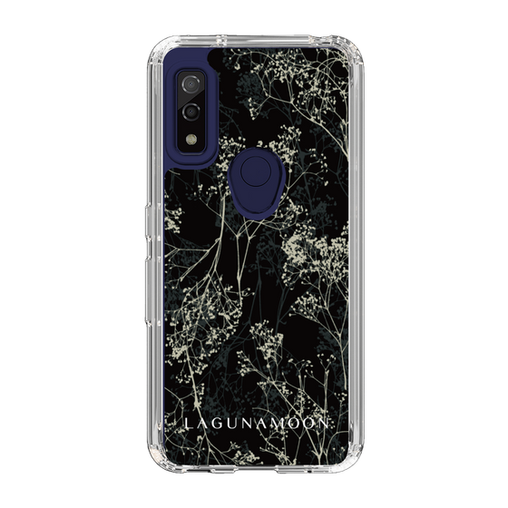 Slim Protection Case［ LAGUNAMOON - Botanical - Black ］