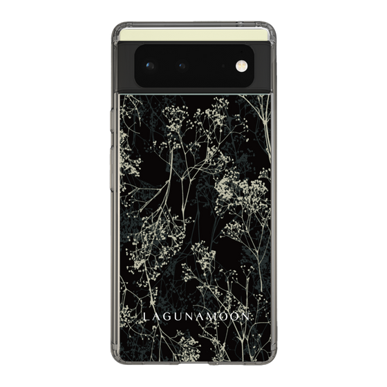 Slim Protection Case［ LAGUNAMOON - Botanical - Black ］