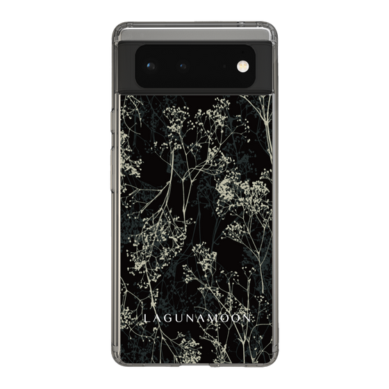 Slim Protection Case［ LAGUNAMOON - Botanical - Black ］
