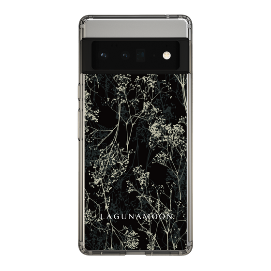 Slim Protection Case［ LAGUNAMOON - Botanical - Black ］