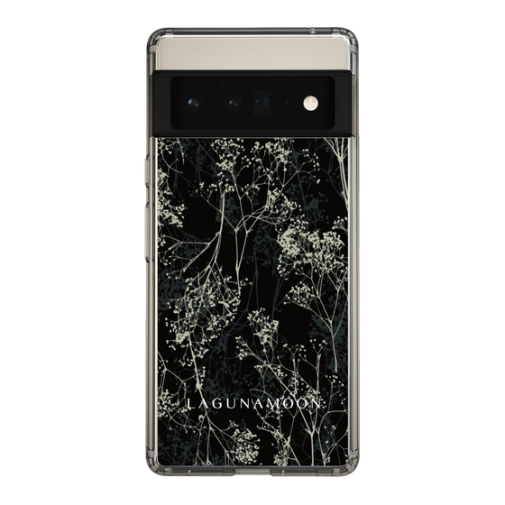 Slim Protection Case［ LAGUNAMOON - Botanical - Black ］
