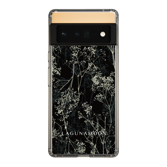 Slim Protection Case［ LAGUNAMOON - Botanical - Black ］