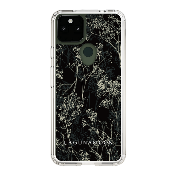 Slim Protection Case［ LAGUNAMOON - Botanical - Black ］