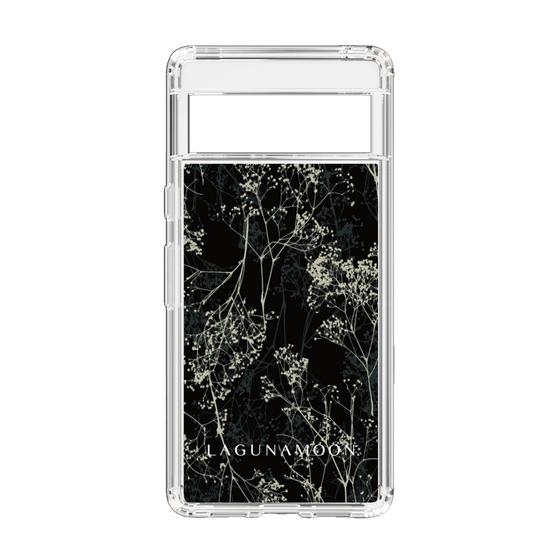 Slim Protection Case［ LAGUNAMOON - Botanical - Black ］