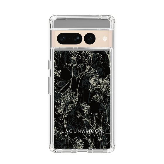 Slim Protection Case［ LAGUNAMOON - Botanical - Black ］
