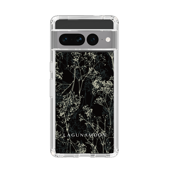 Slim Protection Case［ LAGUNAMOON - Botanical - Black ］