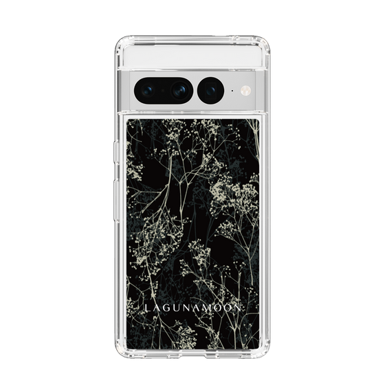 Slim Protection Case［ LAGUNAMOON - Botanical - Black ］