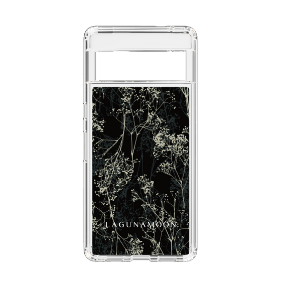 Slim Protection Case［ LAGUNAMOON - Botanical - Black ］