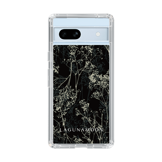 Slim Protection Case［ LAGUNAMOON - Botanical - Black ］