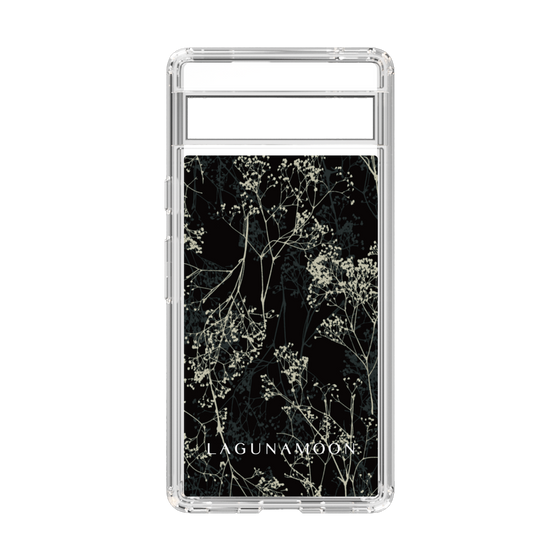 Slim Protection Case［ LAGUNAMOON - Botanical - Black ］