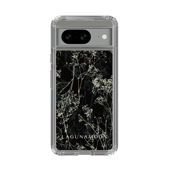 Slim Protection Case［ LAGUNAMOON - Botanical - Black ］