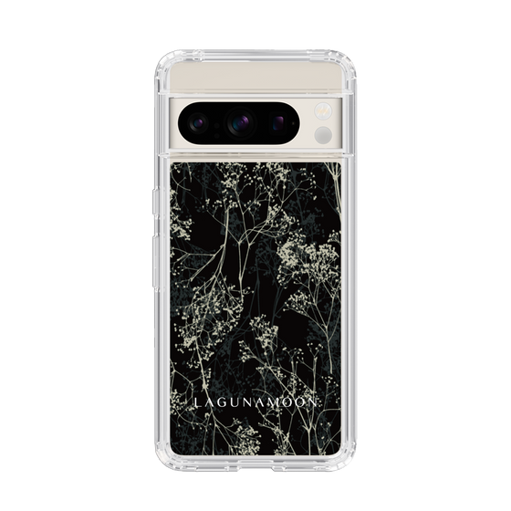 Slim Protection Case［ LAGUNAMOON - Botanical - Black ］