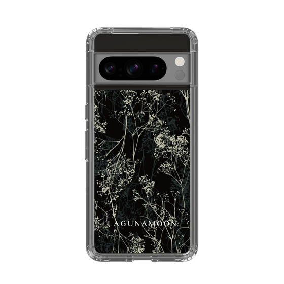 Slim Protection Case［ LAGUNAMOON - Botanical - Black ］