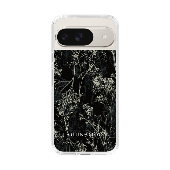 Slim Protection Case［ LAGUNAMOON - Botanical - Black ］