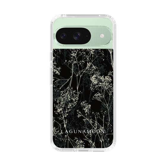 Slim Protection Case［ LAGUNAMOON - Botanical - Black ］