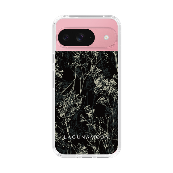 Slim Protection Case［ LAGUNAMOON - Botanical - Black ］