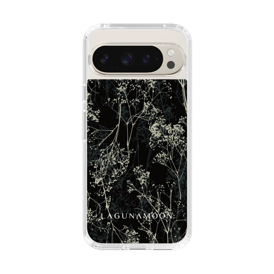 Slim Protection Case［ LAGUNAMOON - Botanical - Black ］