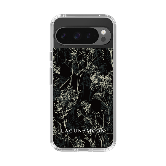 Slim Protection Case［ LAGUNAMOON - Botanical - Black ］