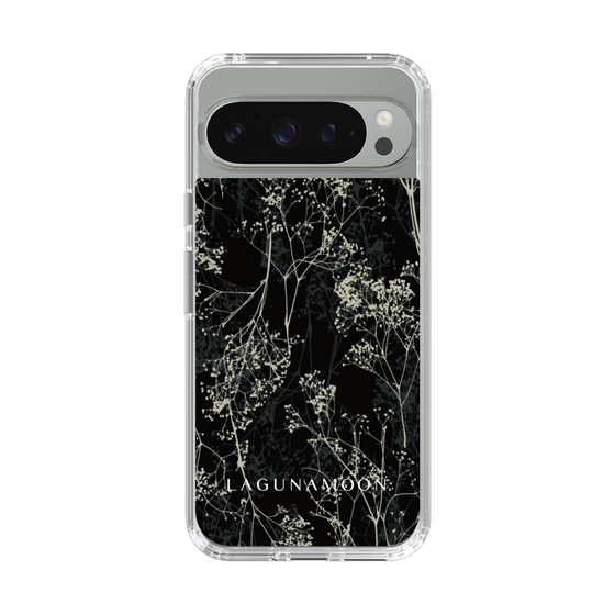Slim Protection Case［ LAGUNAMOON - Botanical - Black ］