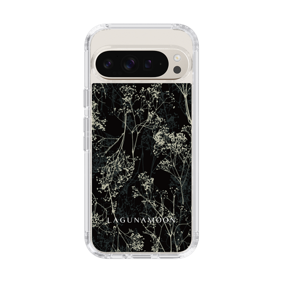 Slim Protection Case［ LAGUNAMOON - Botanical - Black ］