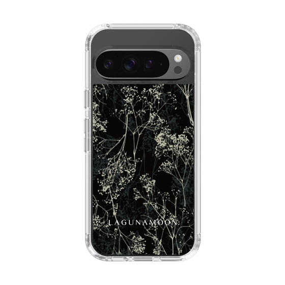 Slim Protection Case［ LAGUNAMOON - Botanical - Black ］