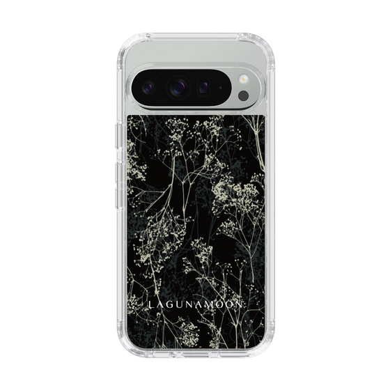 Slim Protection Case［ LAGUNAMOON - Botanical - Black ］