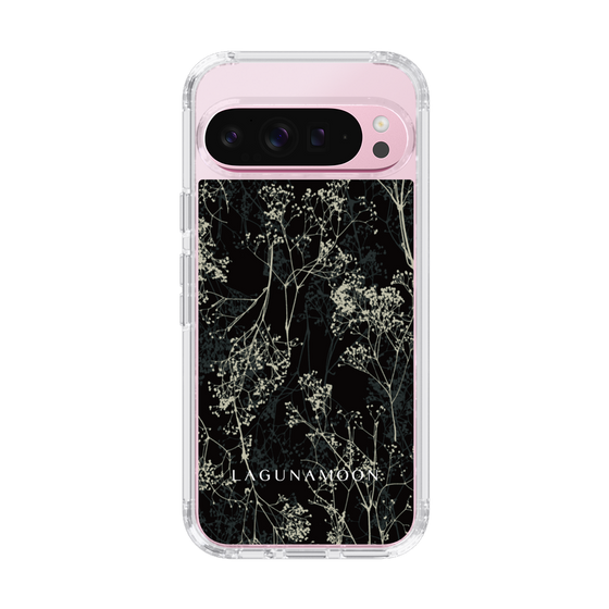 Slim Protection Case［ LAGUNAMOON - Botanical - Black ］