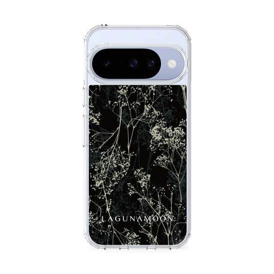 Slim Protection Case［ LAGUNAMOON - Botanical - Black ］