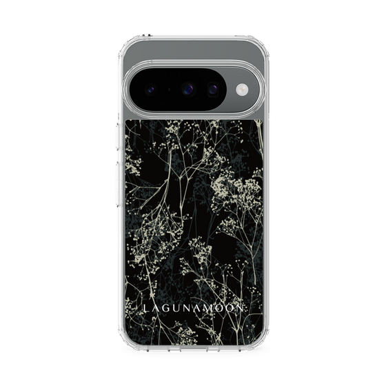 Slim Protection Case［ LAGUNAMOON - Botanical - Black ］
