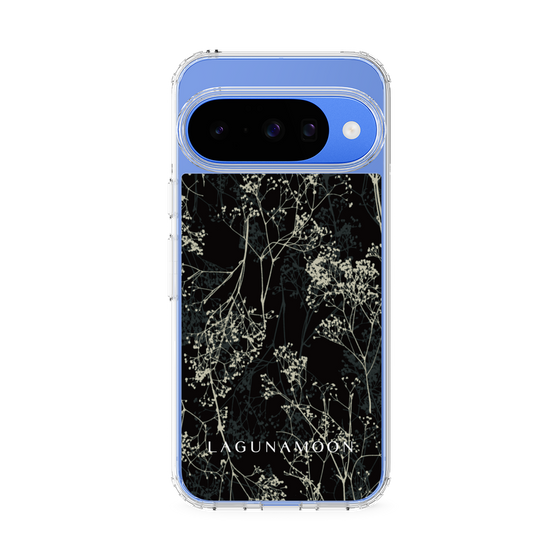 Slim Protection Case［ LAGUNAMOON - Botanical - Black ］