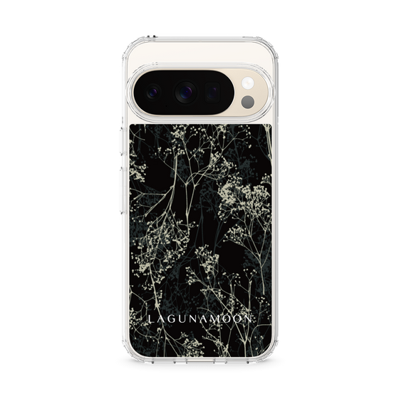 Slim Protection Case［ LAGUNAMOON - Botanical - Black ］